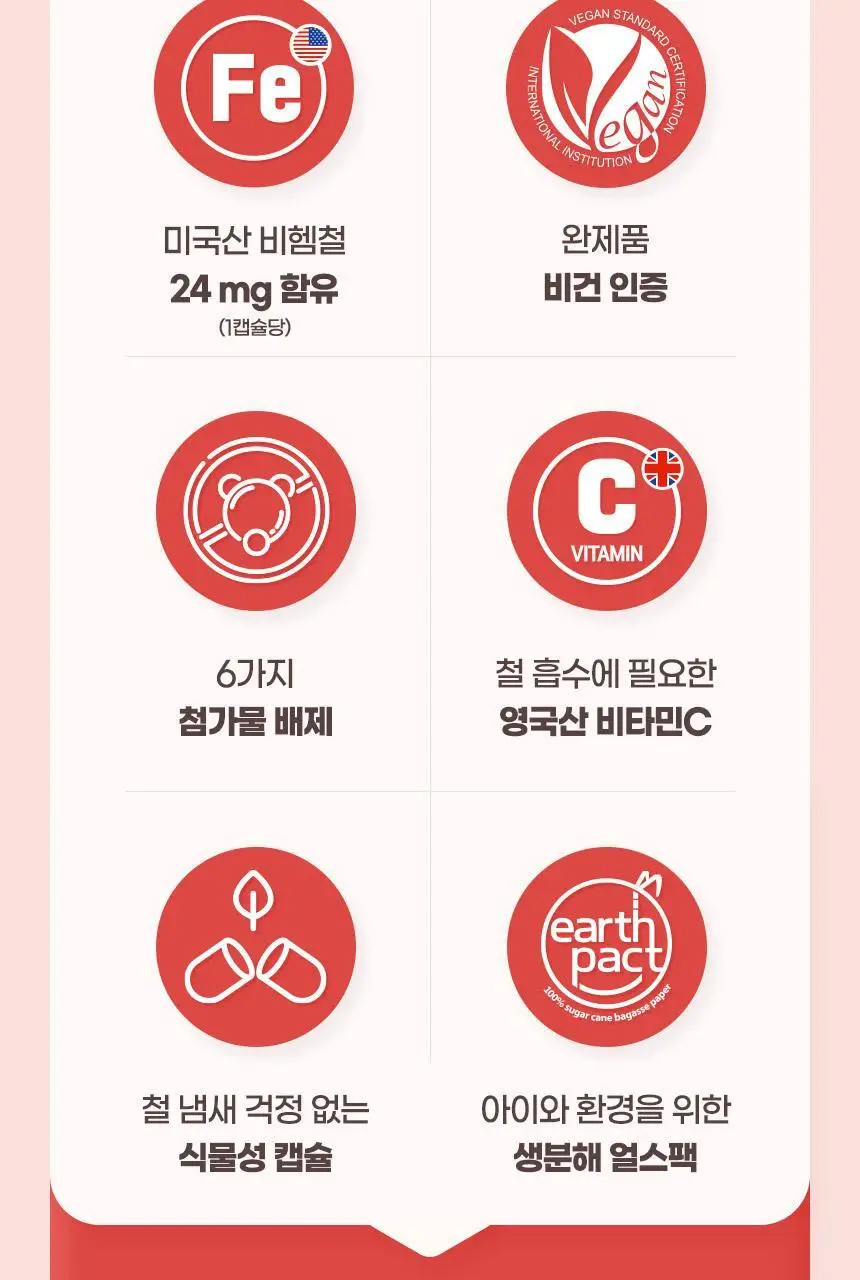 [총 4개월분] GNM 맘편한 철분 비타민C 2박스 / 철분제 상세페이지 8